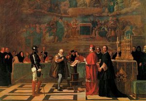 Galileo before Holy office