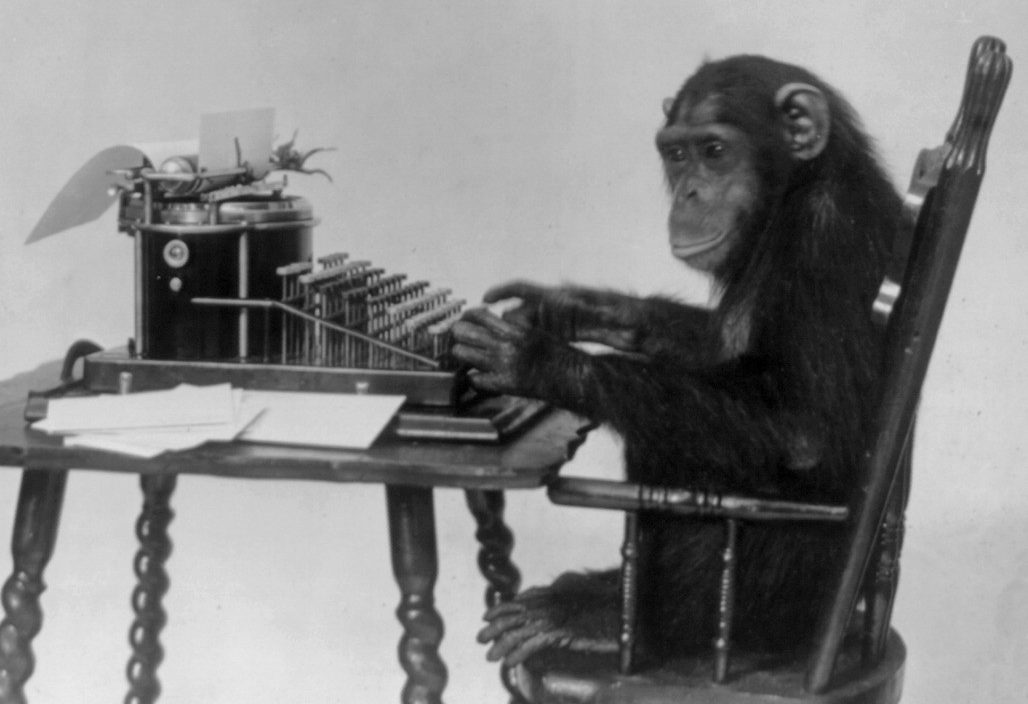 Monkey typing Shakespeare